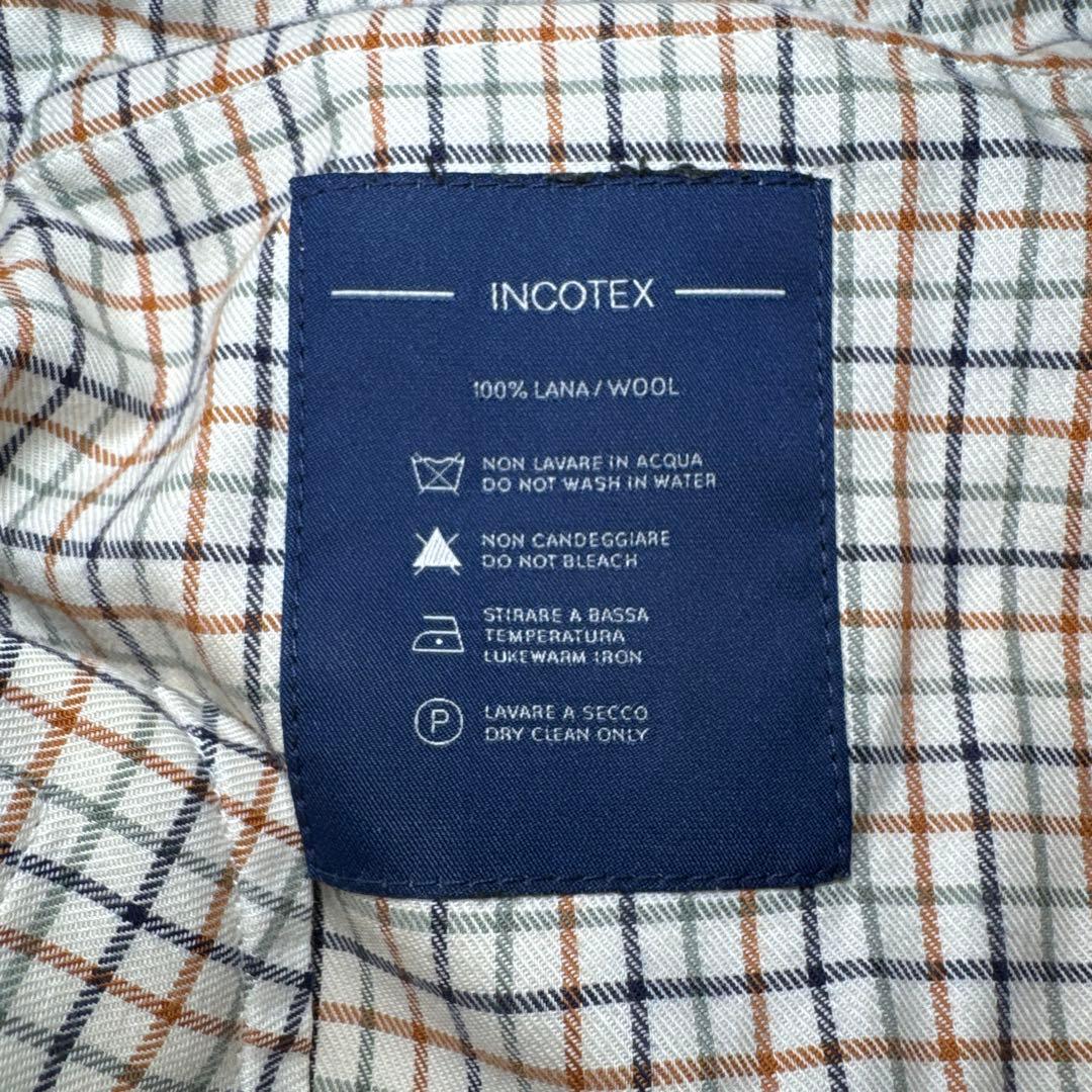 17 美品　インコテックス　スラックス　グレー　サイドアジャスター　46 M