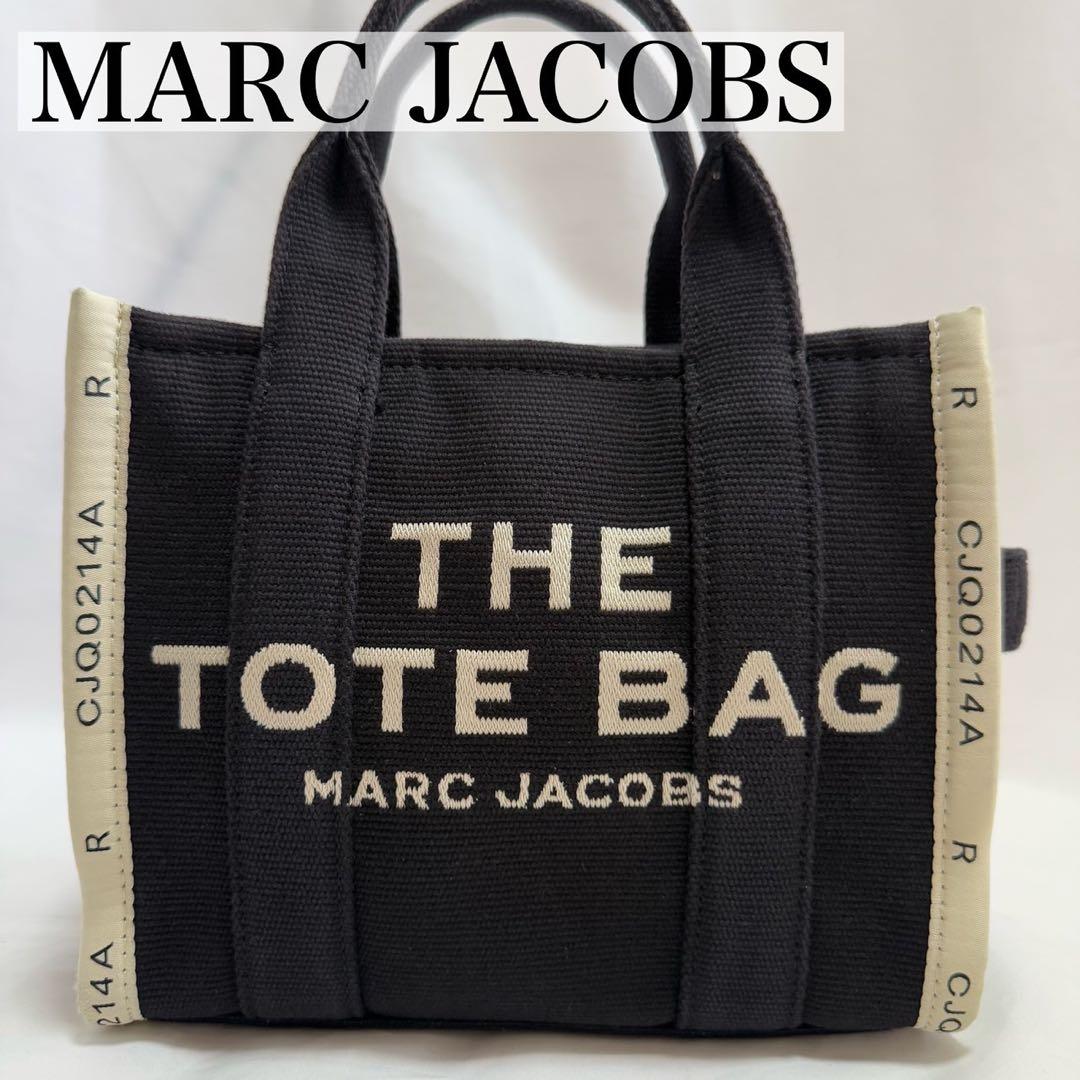 【美品】マークジェイコブス M0017025 ザ ジャガード トートバッグ 黒