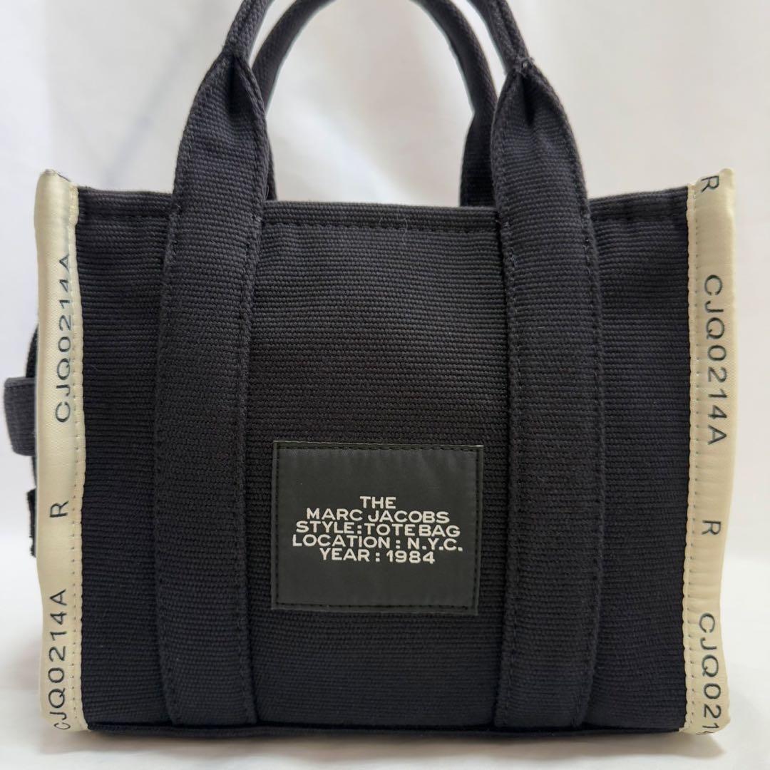 【美品】マークジェイコブス M0017025 ザ ジャガード トートバッグ 黒