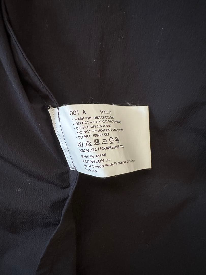 K-3 ジャケット 001 ブラック サイズ0