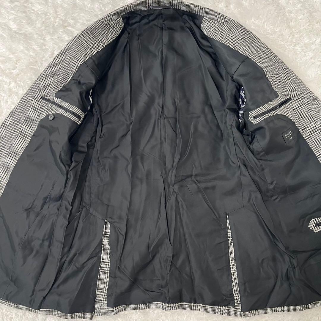 美品 EDIFICE グレンチェック スーツセットアップ 千鳥格子 グレー