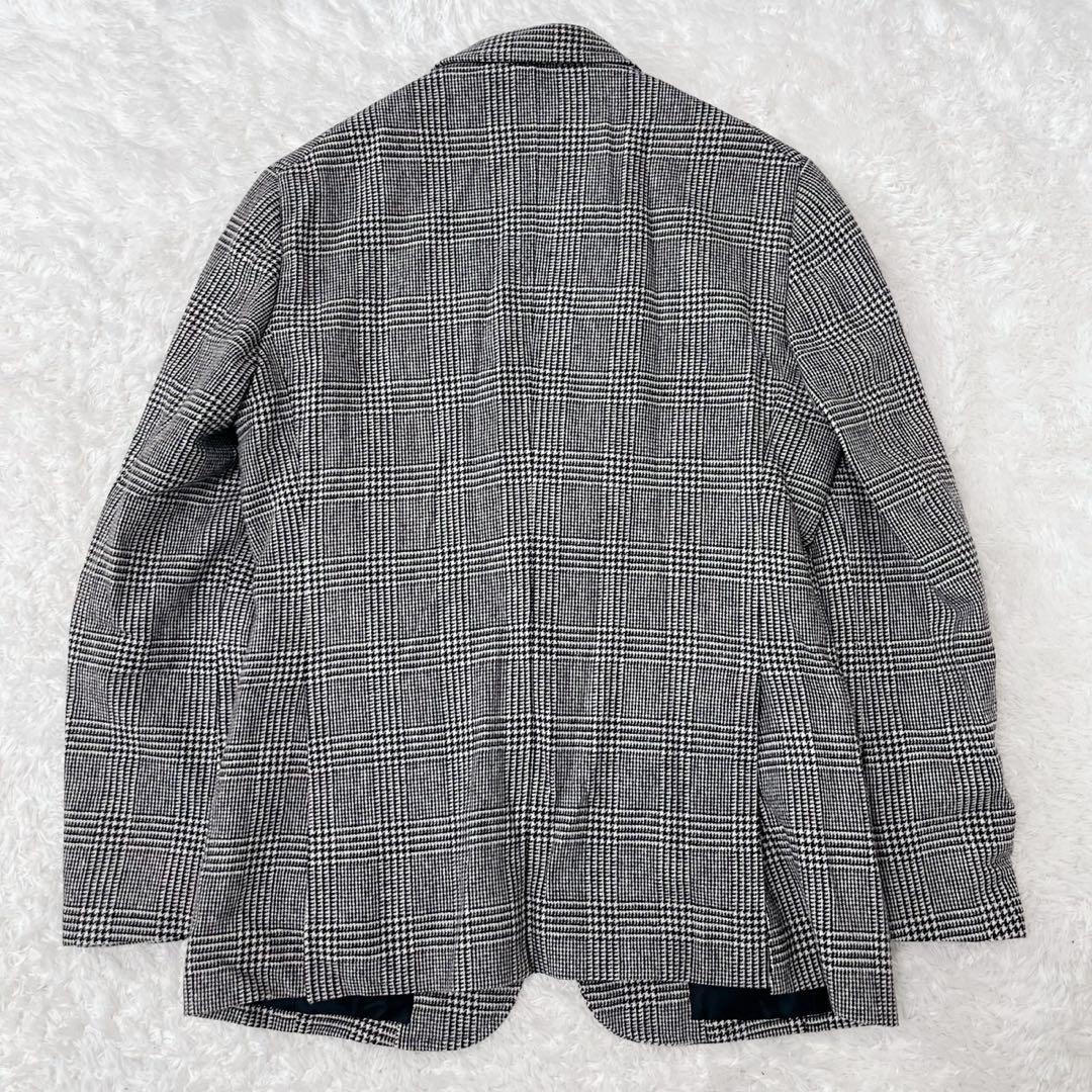美品 EDIFICE グレンチェック スーツセットアップ 千鳥格子 グレー