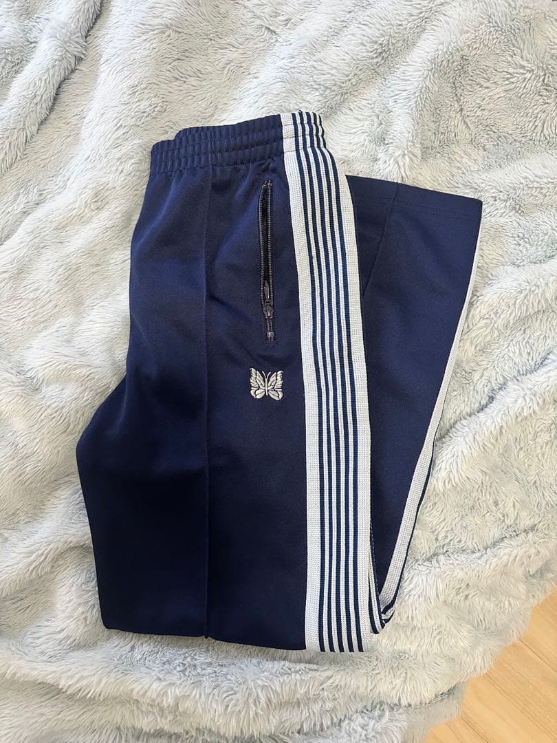 Needles ストレート ネイビー×水色 XS