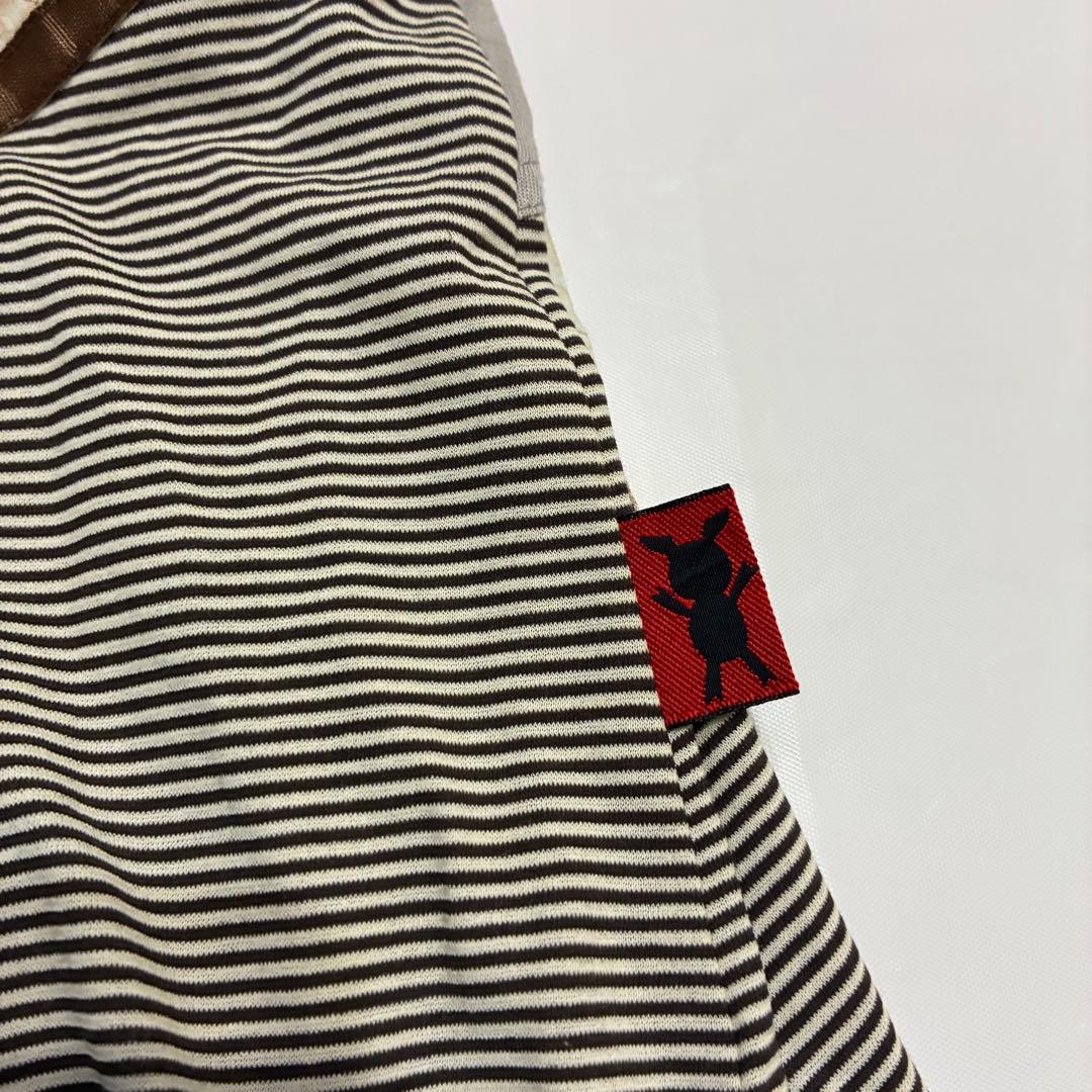 日本製　OLLEBOREBLA　切替チュニック　働くぶたさん　コットン　長袖