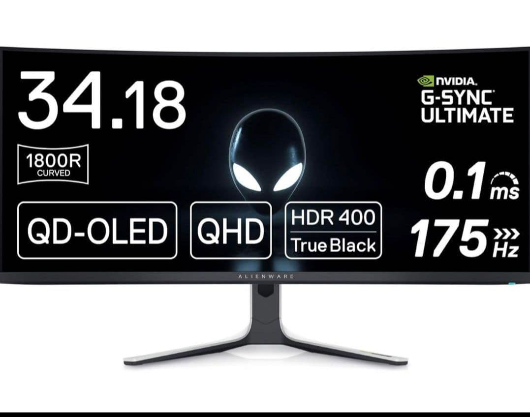 Dell AW3423DW 34インチ ウルトラワイドゲーミングモニター