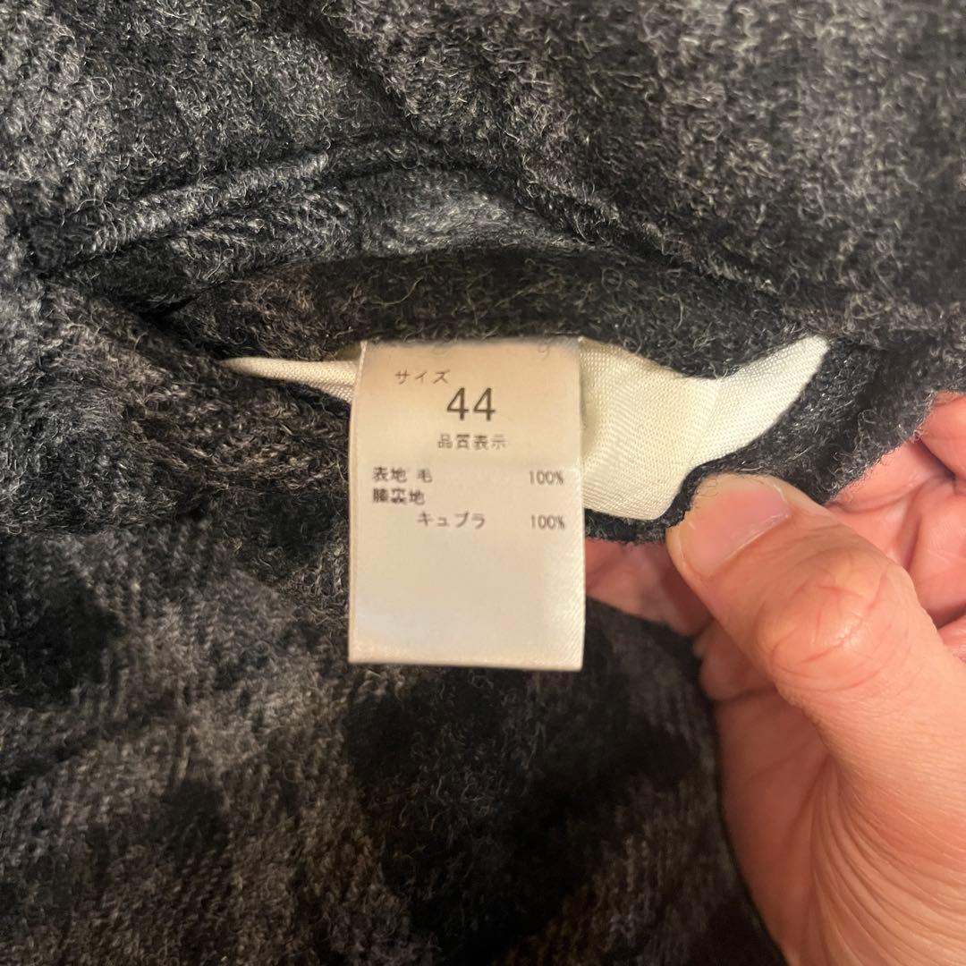 パンツ NEAT Wide Type II Black Gray Check Wool