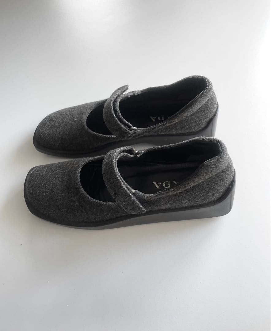 靴 PRADA FW1998 SQUARE TOE SHOES 36 1/2