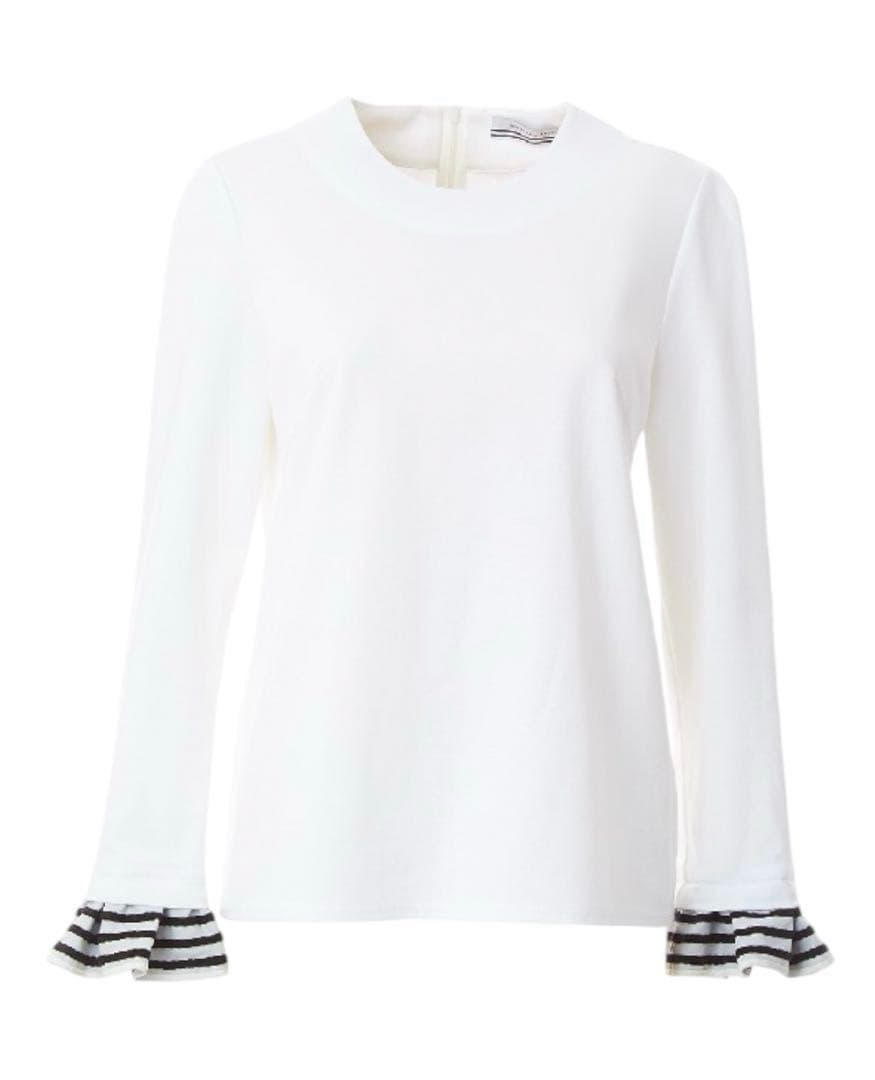 BORDERS at BALCONY ラッフルド カフ T フリル カットソー