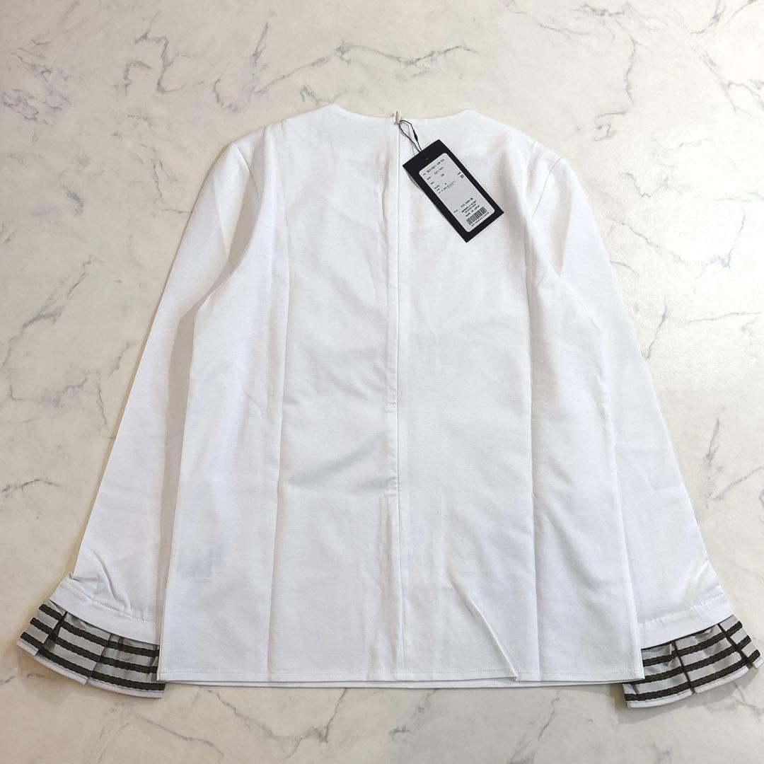 BORDERS at BALCONY ラッフルド カフ T フリル カットソー