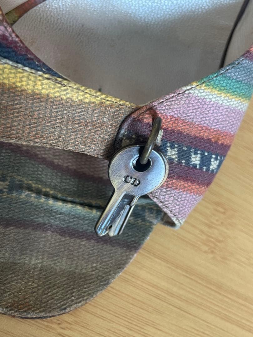 ディオール ヴィンテージ ヒール ミュール 鍵 サンダル dior