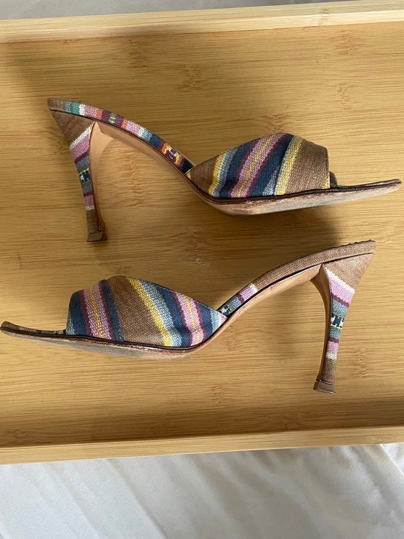 ディオール ヴィンテージ ヒール ミュール 鍵 サンダル dior