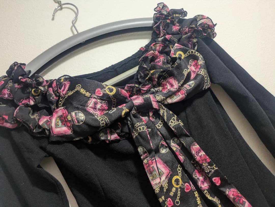 レア★MA＊RS マーズ★パフューム柄 デカリボン トップス★平成ギャル