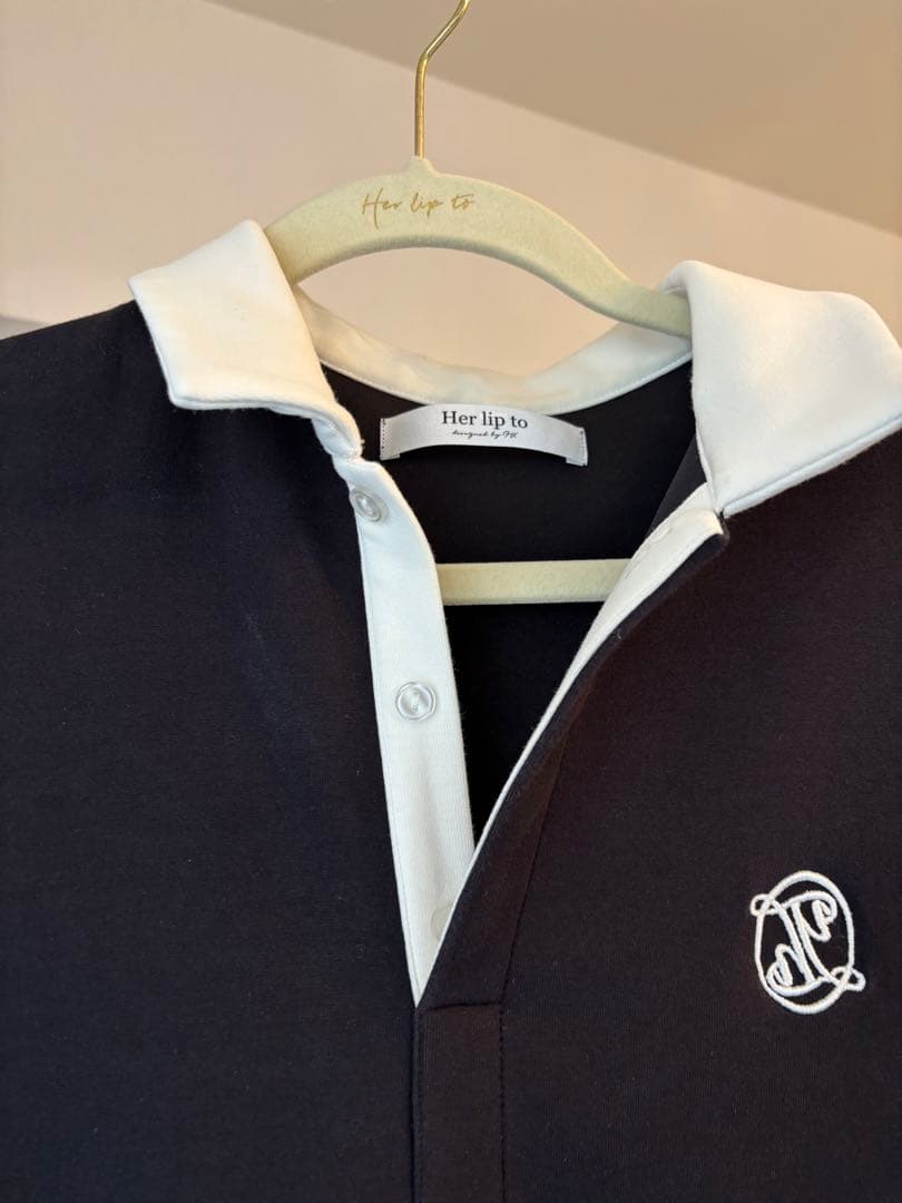 ワンピース Herlipto Polo Pleated Mini Dress