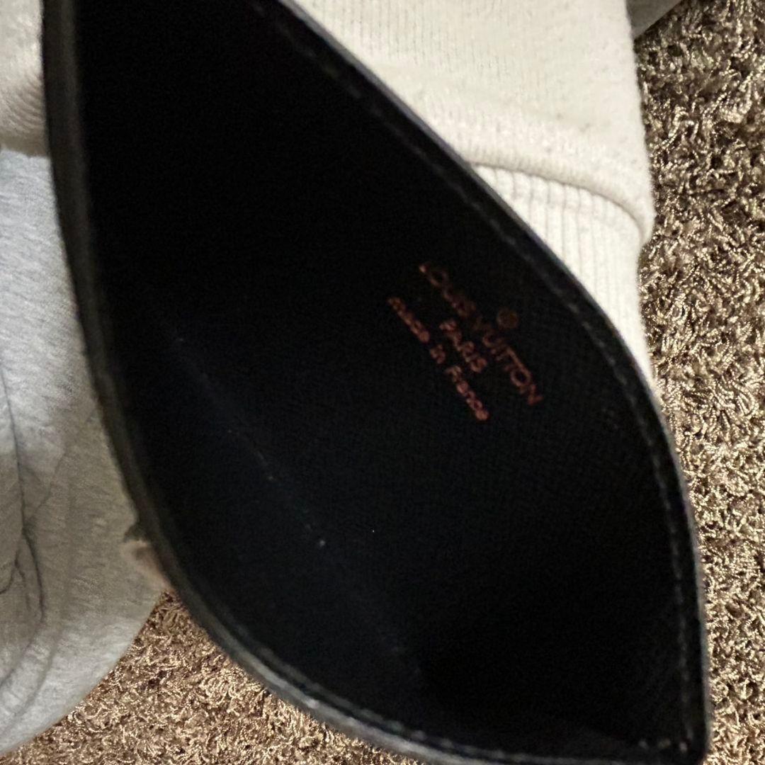 鑑定済み ルイヴィトン ポルト カルト サーンプル カードケース エピ ノワール