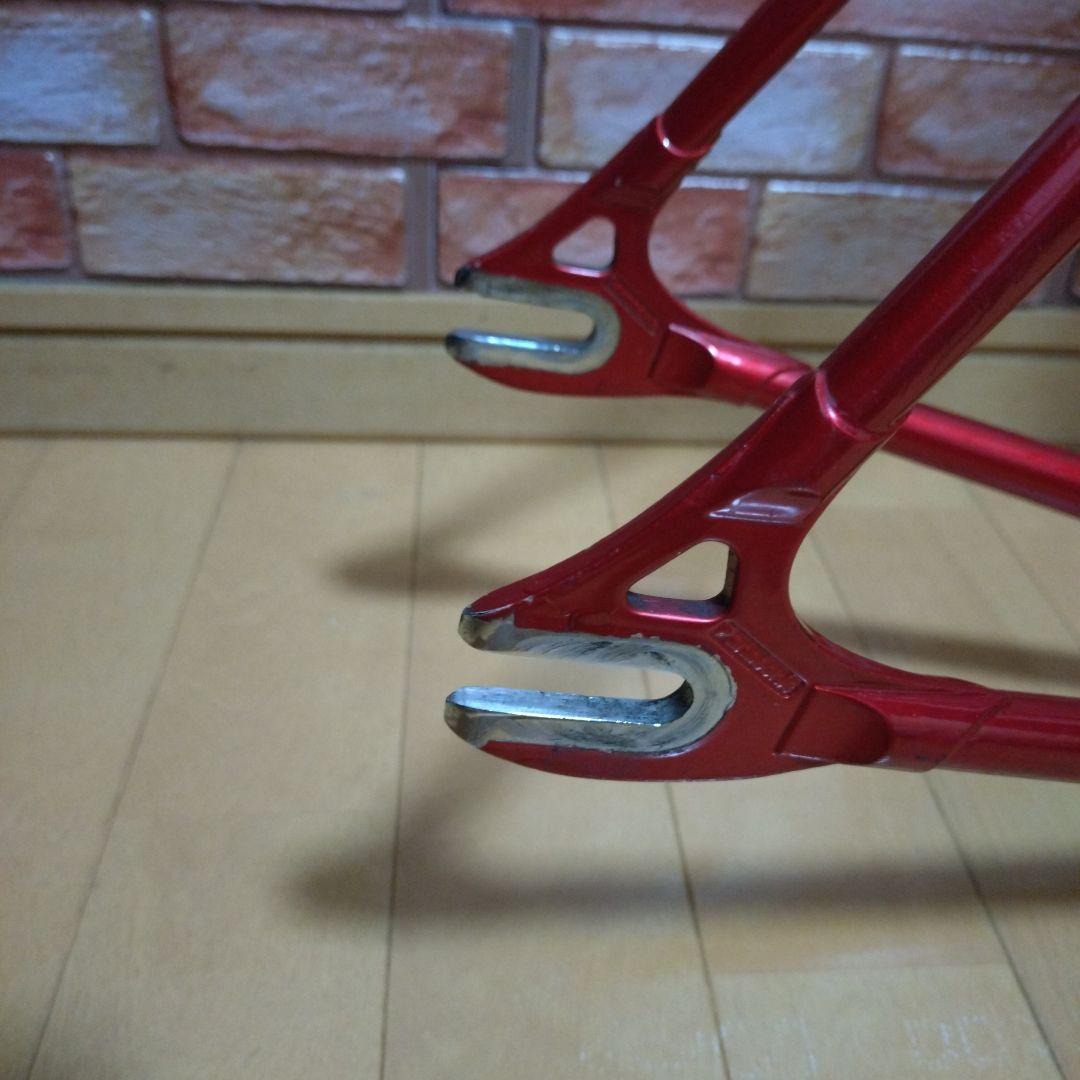 大きめ！競輪NJS認定　Panasonic ピストフレーム レッド