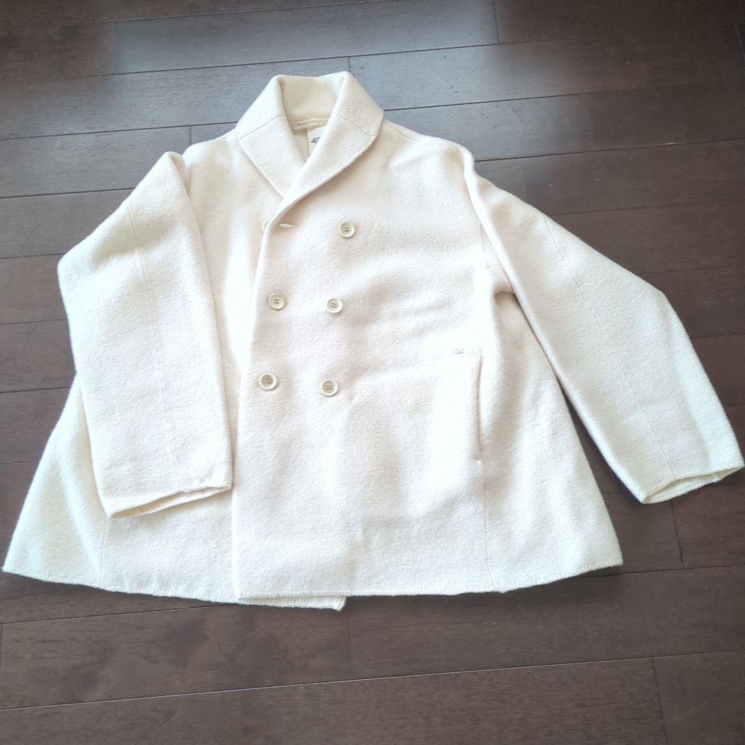 45R 縮絨ニットのPラップジャケット