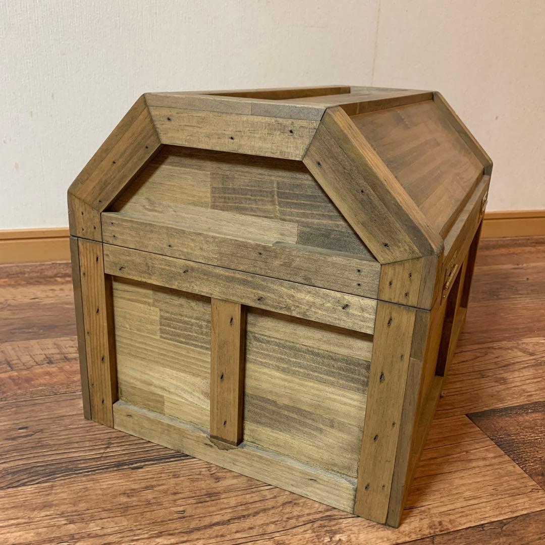 【るるるん】海賊宝箱 ■ アメリカン雑貨 木箱　アンティーク風木箱