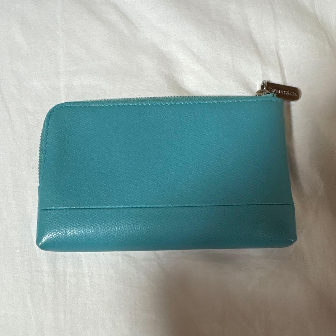 Tiffany 青い皮革ケース
