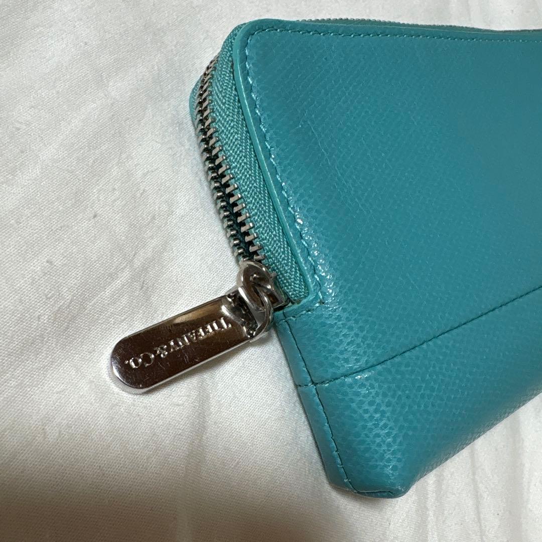 Tiffany 青い皮革ケース