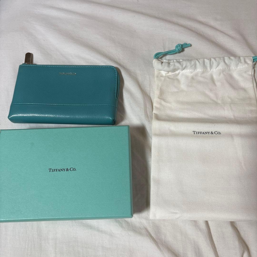 Tiffany 青い皮革ケース