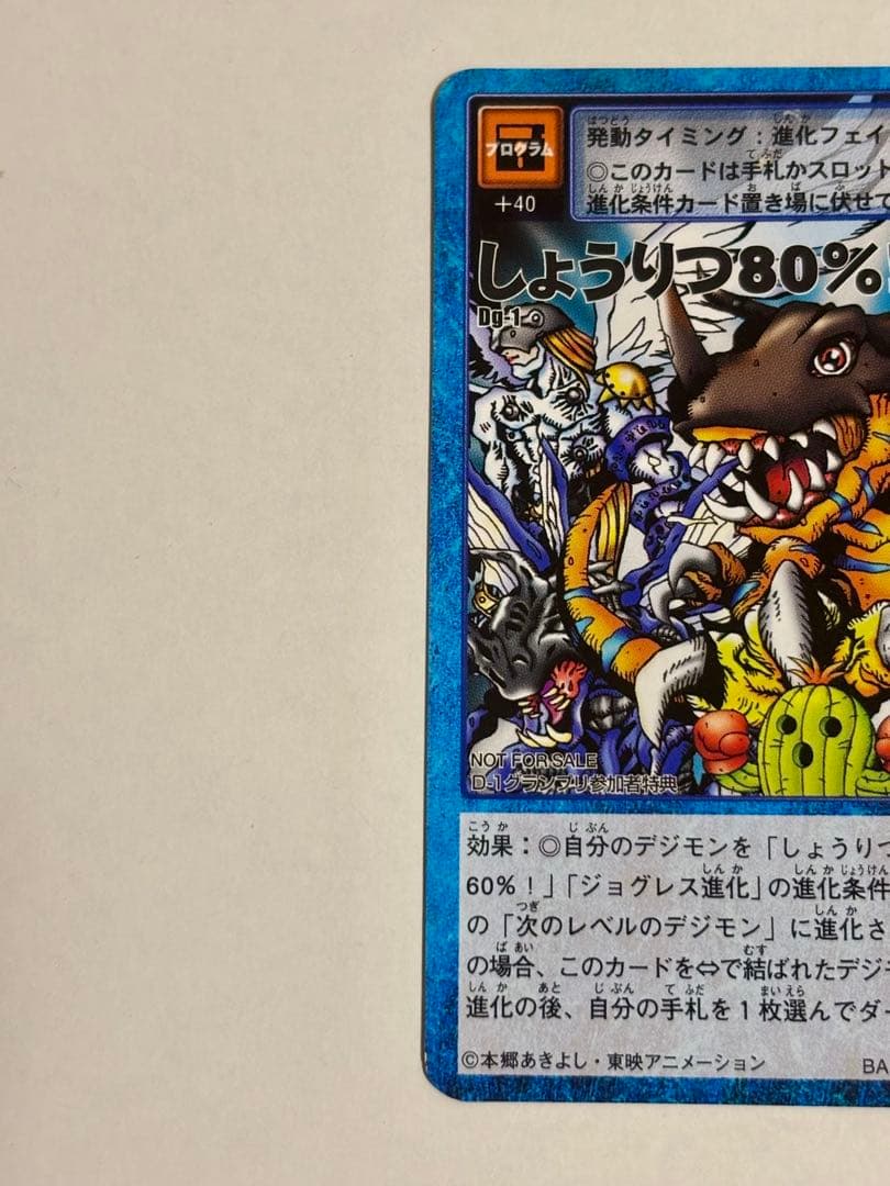 デジモンカード【しょうりつ80%!!】【ネットの力で究極進化!!!】 2枚セット