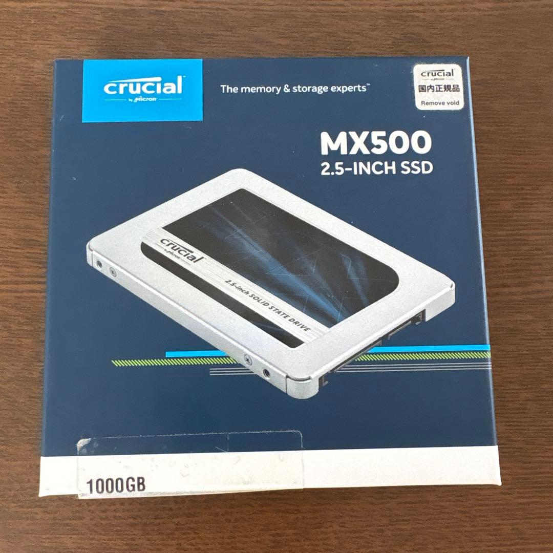 Crucial MX500 2.5インチSSD 1000GB