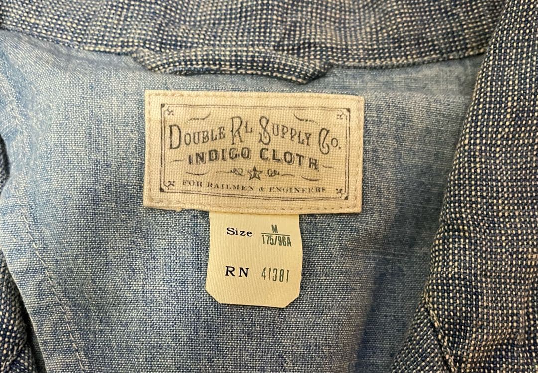DOUBLE RL SUPPLY CO. インディゴカバーオール Mサイズ美品