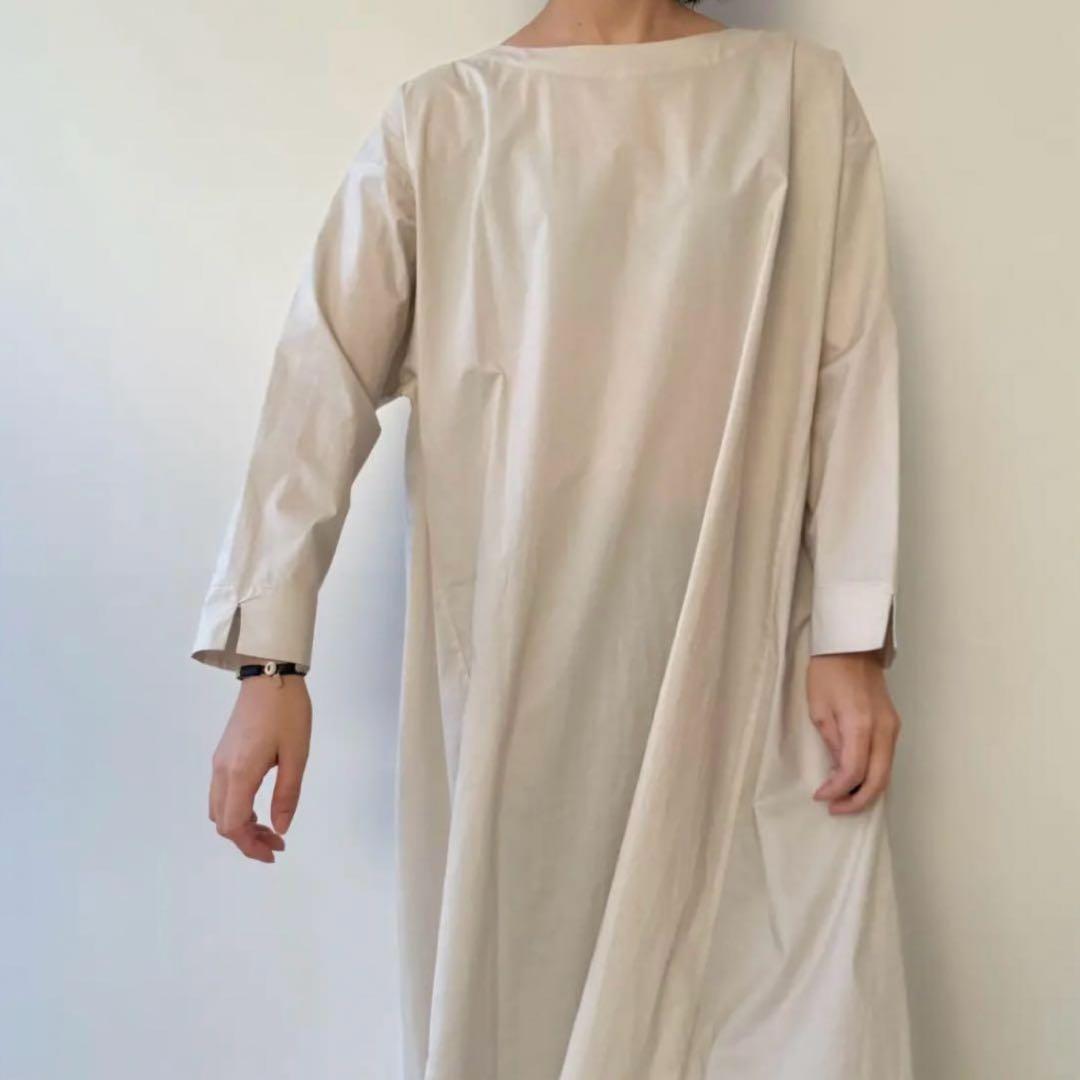 Yoli 2024AW Boat neck onepiece ライトベージュ