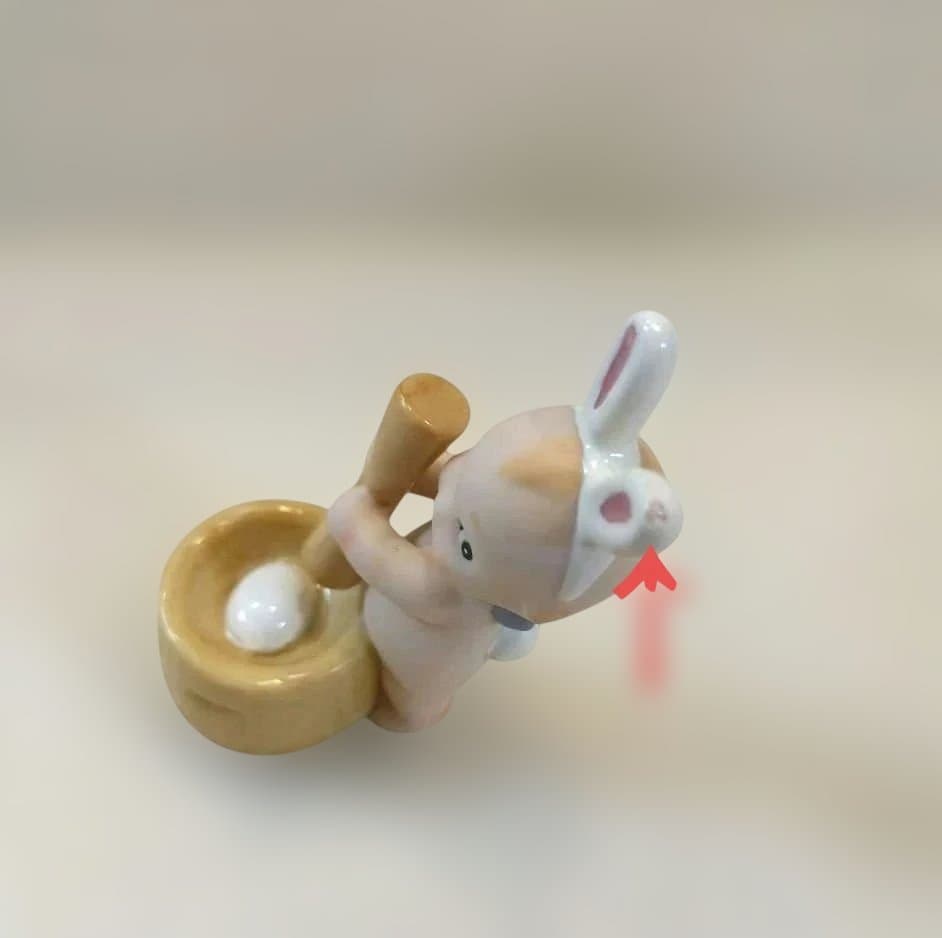 陶器　置物　ローズオニールキューピー　 フィギュア　歳時記　9月 お月見