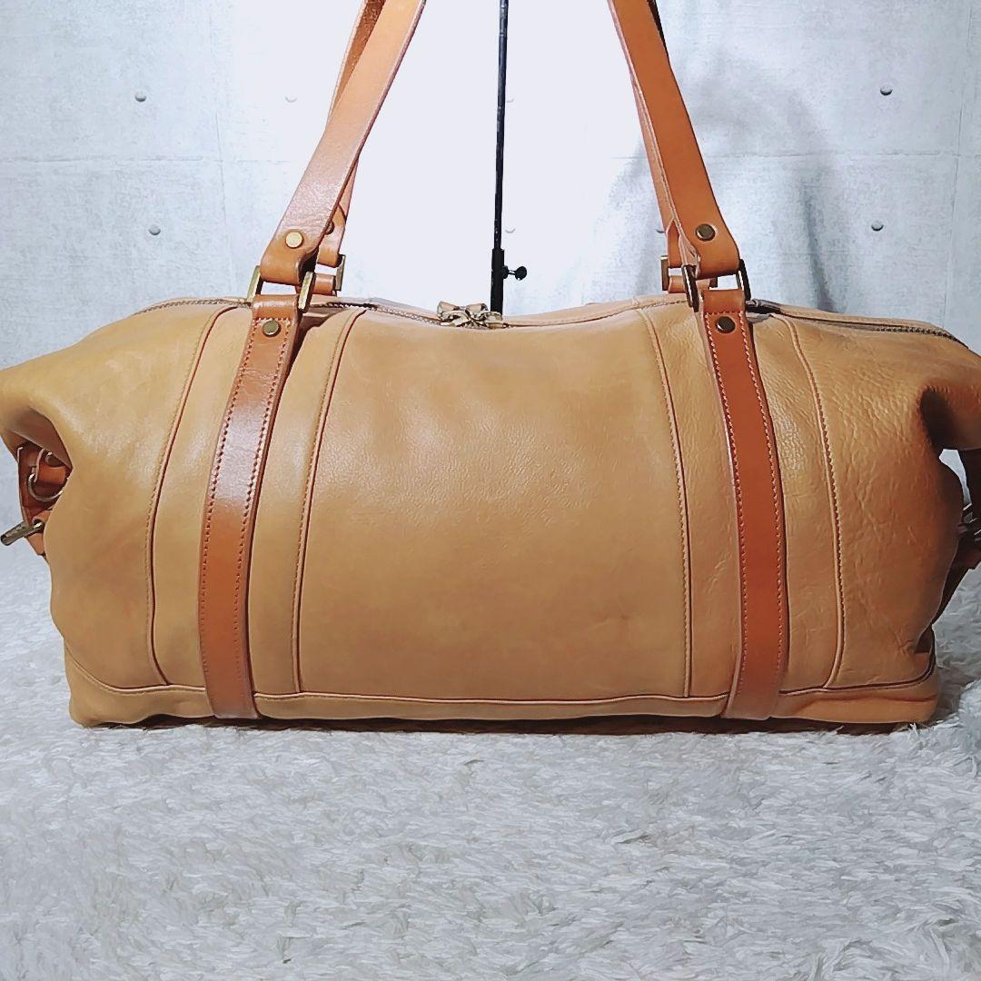 【美品 ギャランティ付】マスターピース　2WAY　ボストンバッグ　オールレザー