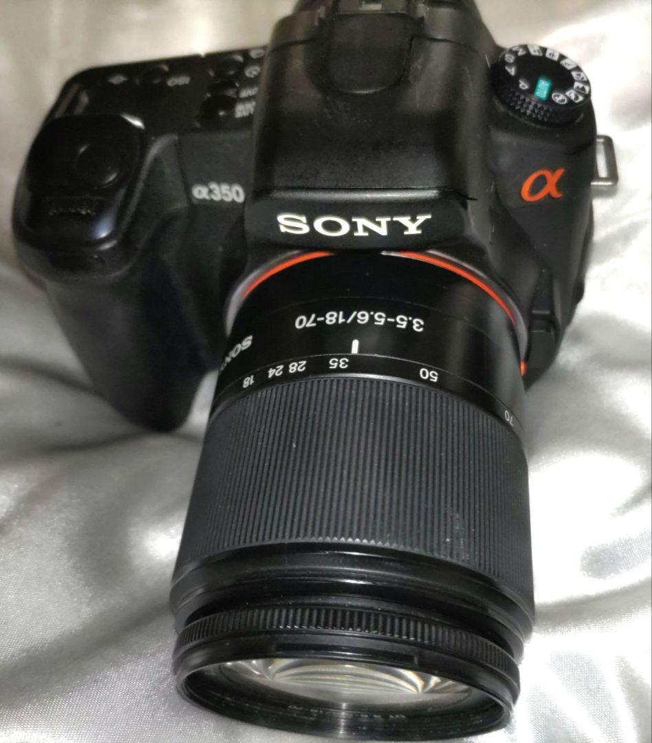 SONY α350 CCD 1400万画素 アルファ ストロボレンズ付 ソニー