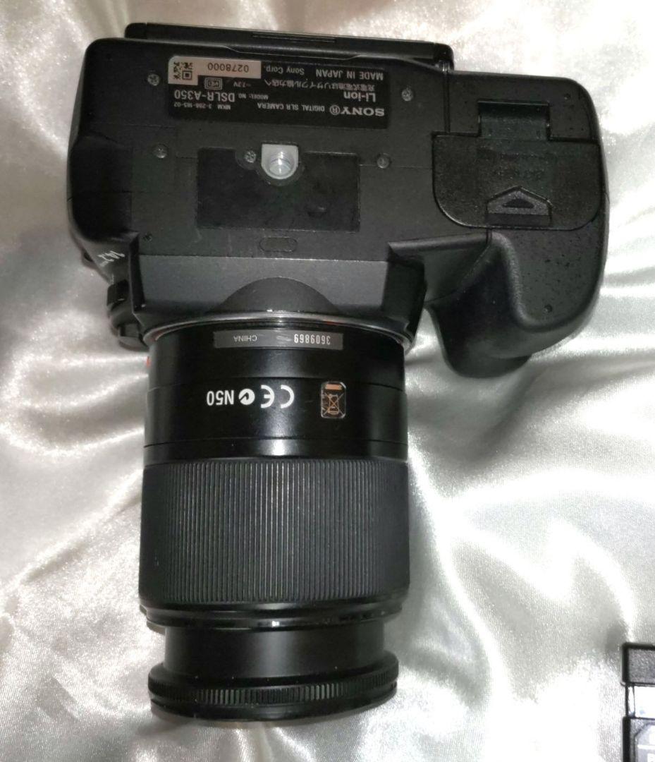 SONY α350 CCD 1400万画素 アルファ ストロボレンズ付 ソニー