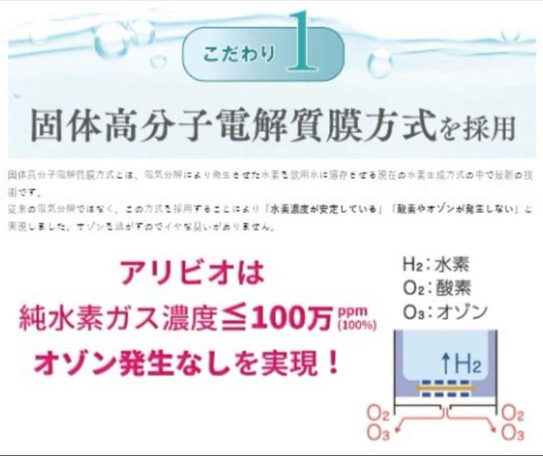 トラストレックス 小型純水素ガス吸入器 アリビオ 小型 水素生成 家庭用