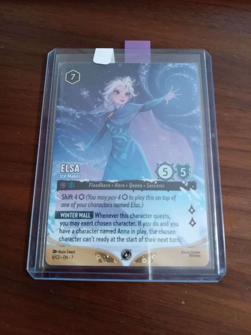 エルサ　氷をつくりし者　英語版　1枚①