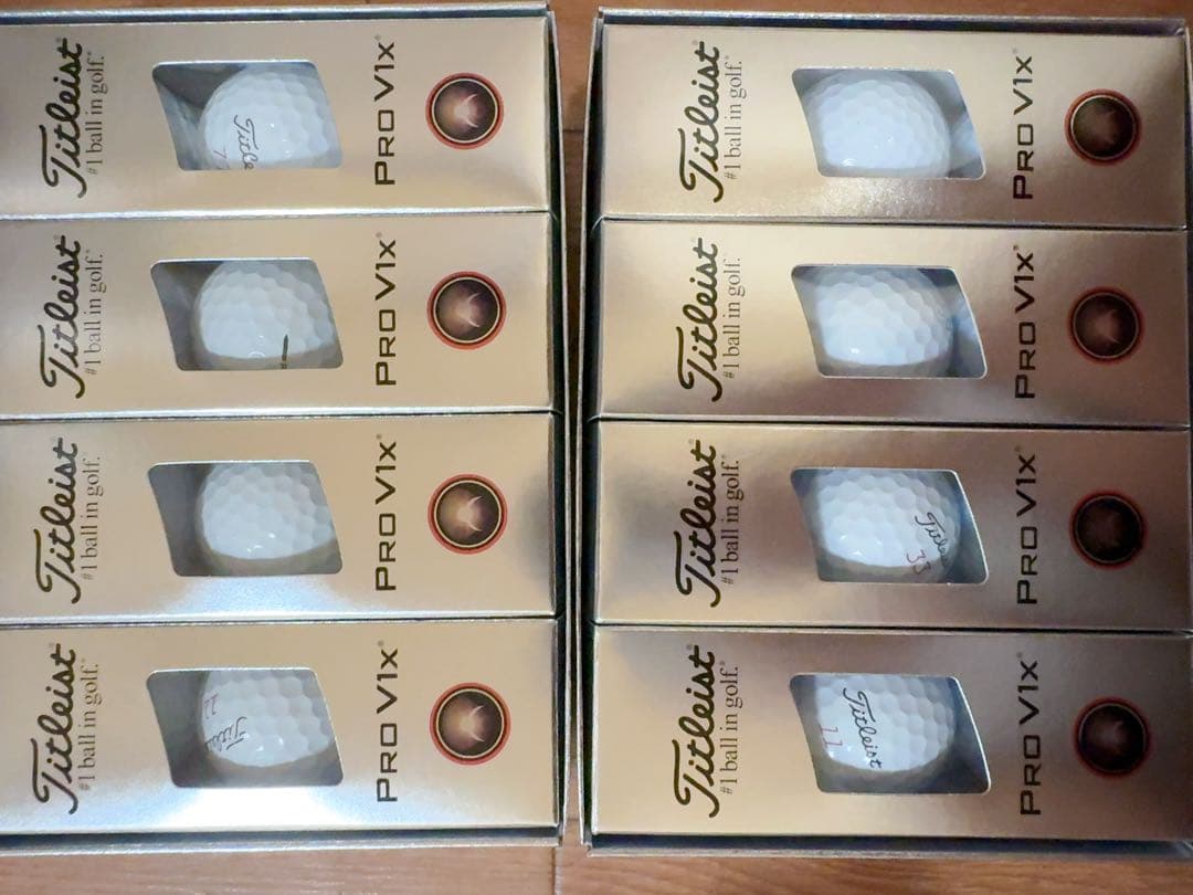 タイトリスト PRO V1x 2025 ダブルナンバー・ホワイト2個