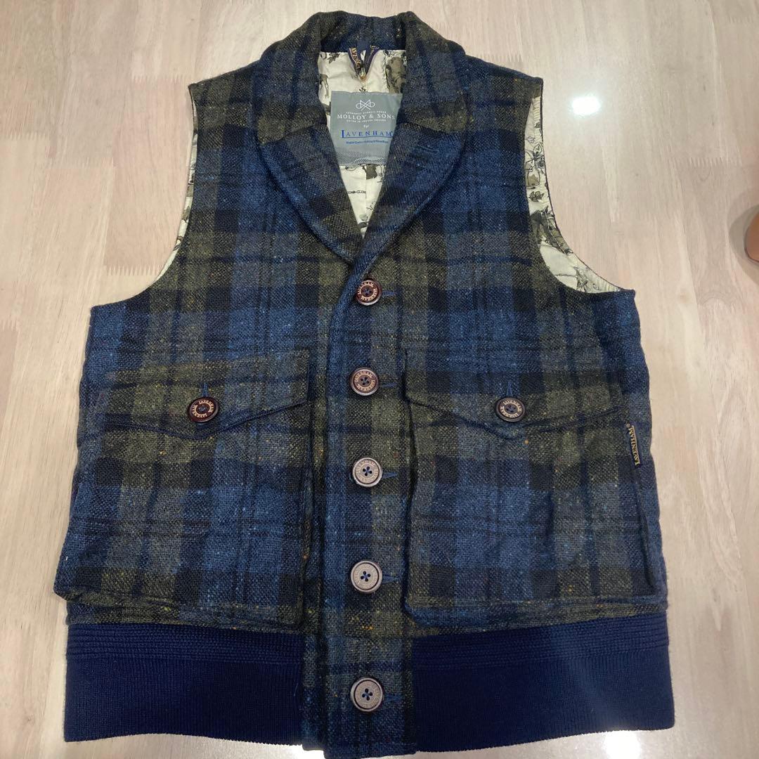 SHIPS銀座店40周年記念 LAVENHAM ツイードベスト⭐︎Mサイズ