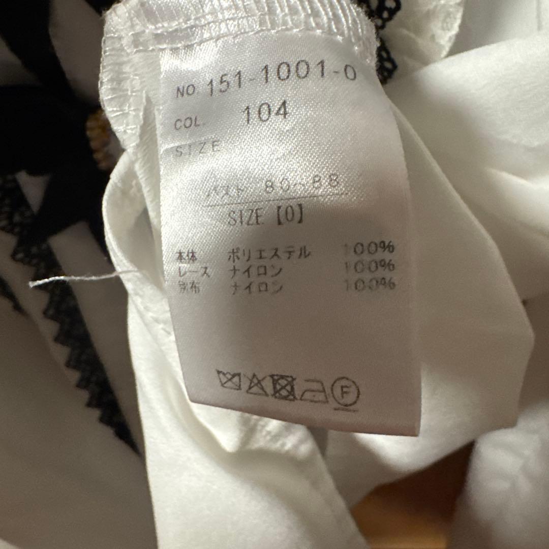 LIZLISA リズリサ 3つリボンフロントチョーカーブラウス ブラック