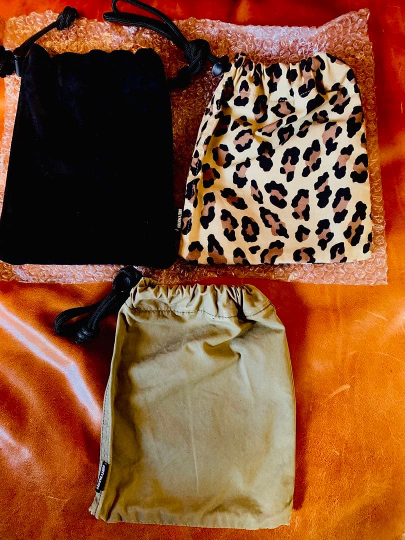 巾着　WAKOMARIA ワコマリア　シープ　レオパード　ミリタリー