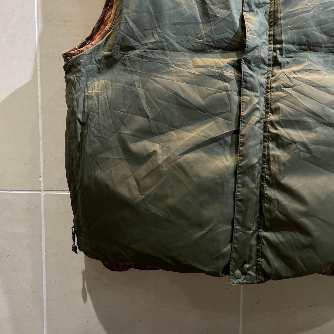 00s L.L.Bean リアルツリー リバーシブル ダウンベスト グリーン