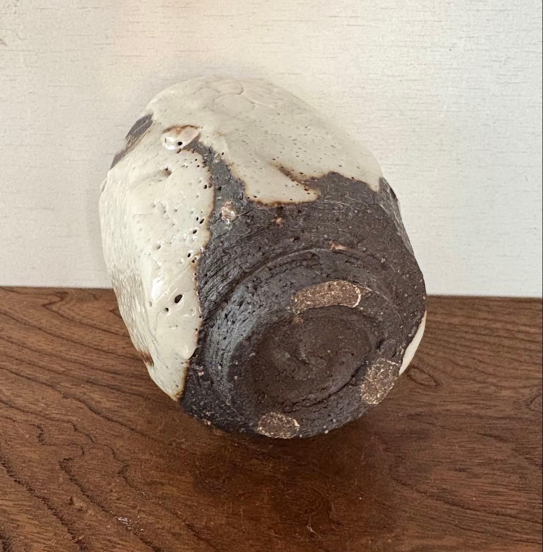 未使用品　松崎健　志埜打掛湯呑　共箱　初窯