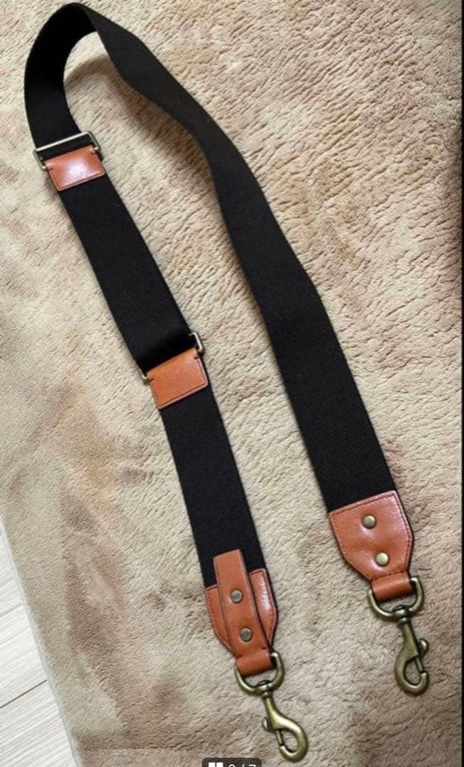 COACH レザーバッグ用 ショルダーストラップ キャンバス ゴールド金具 新品