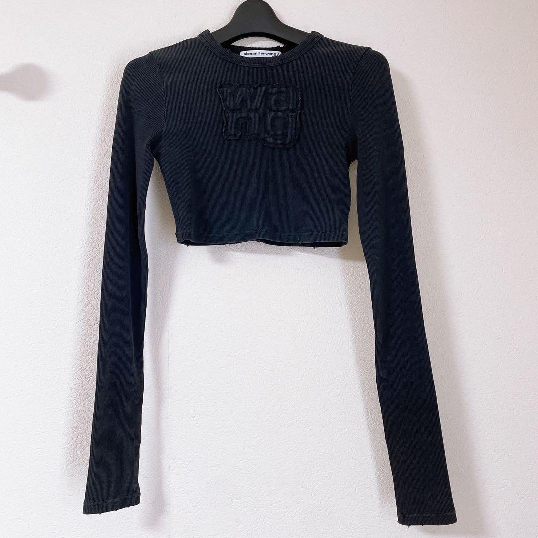 chil様✨️ T By Alexander Wang ディストレス長袖Tシャツ