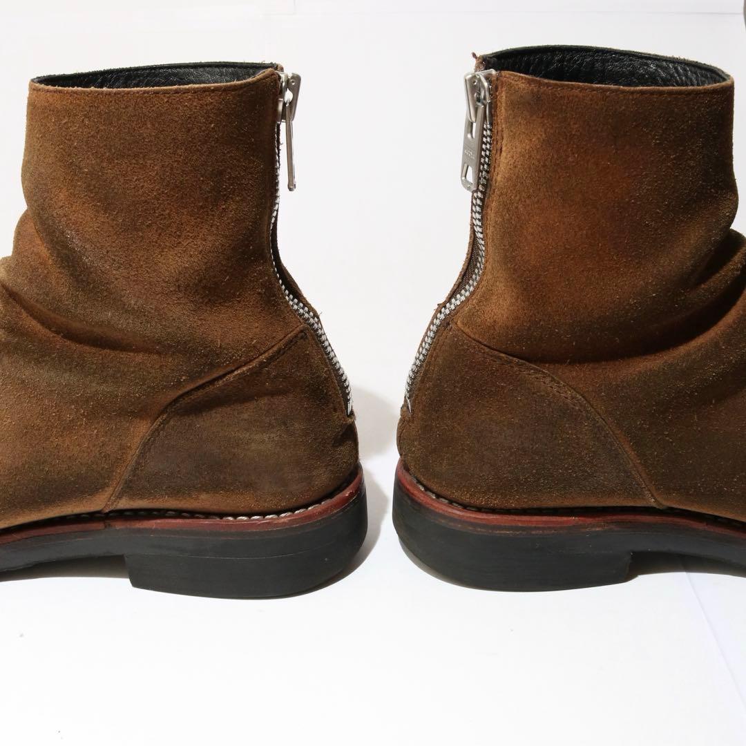 KADOYA エレファンタス バックジップブーツ スエード ビブラムソール E