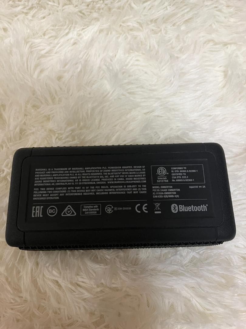 【簡易動作確認済】Marshall Emberton スピーカー ブラック