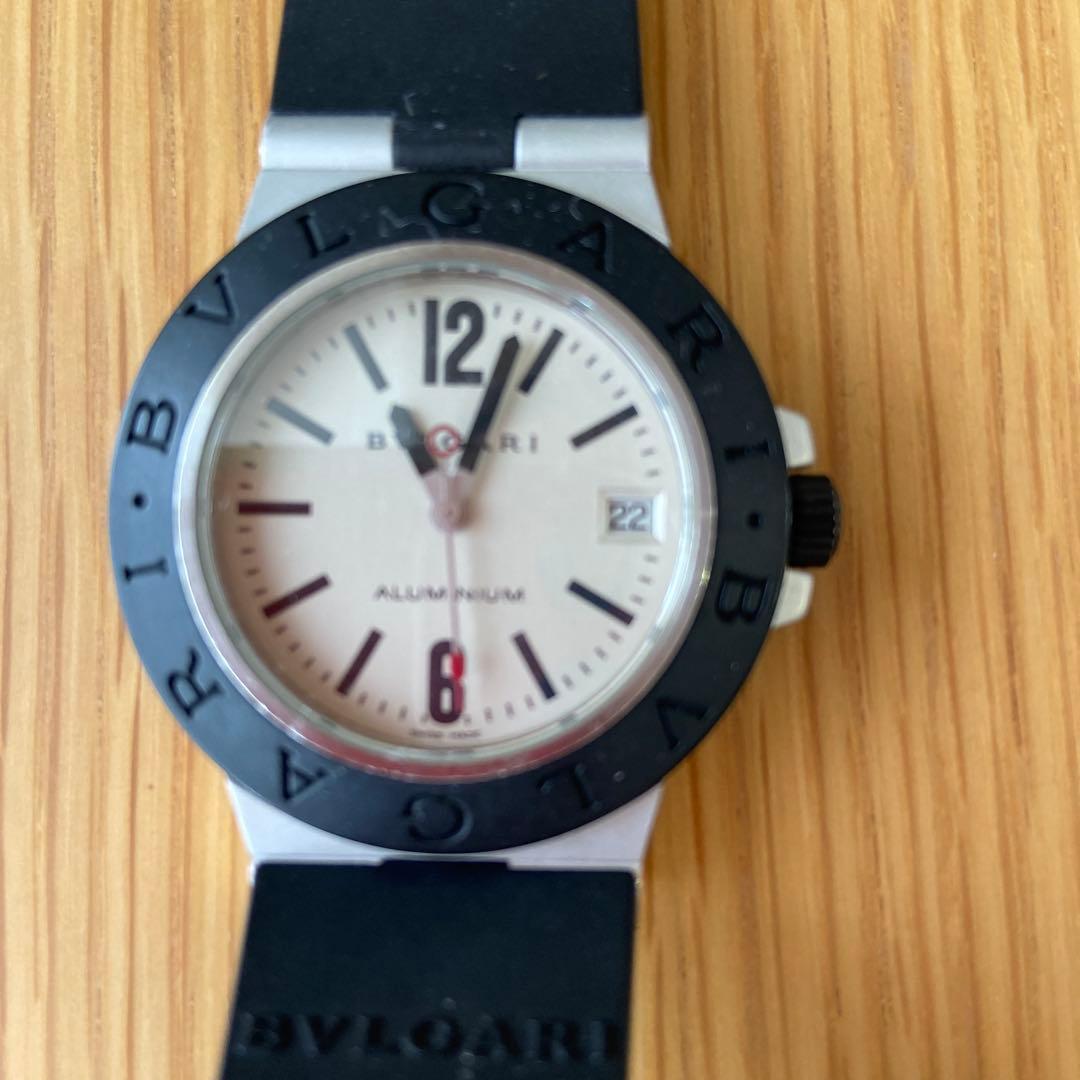 【値下げ】BVLGARI AL 38 A ブラックラバーベルト