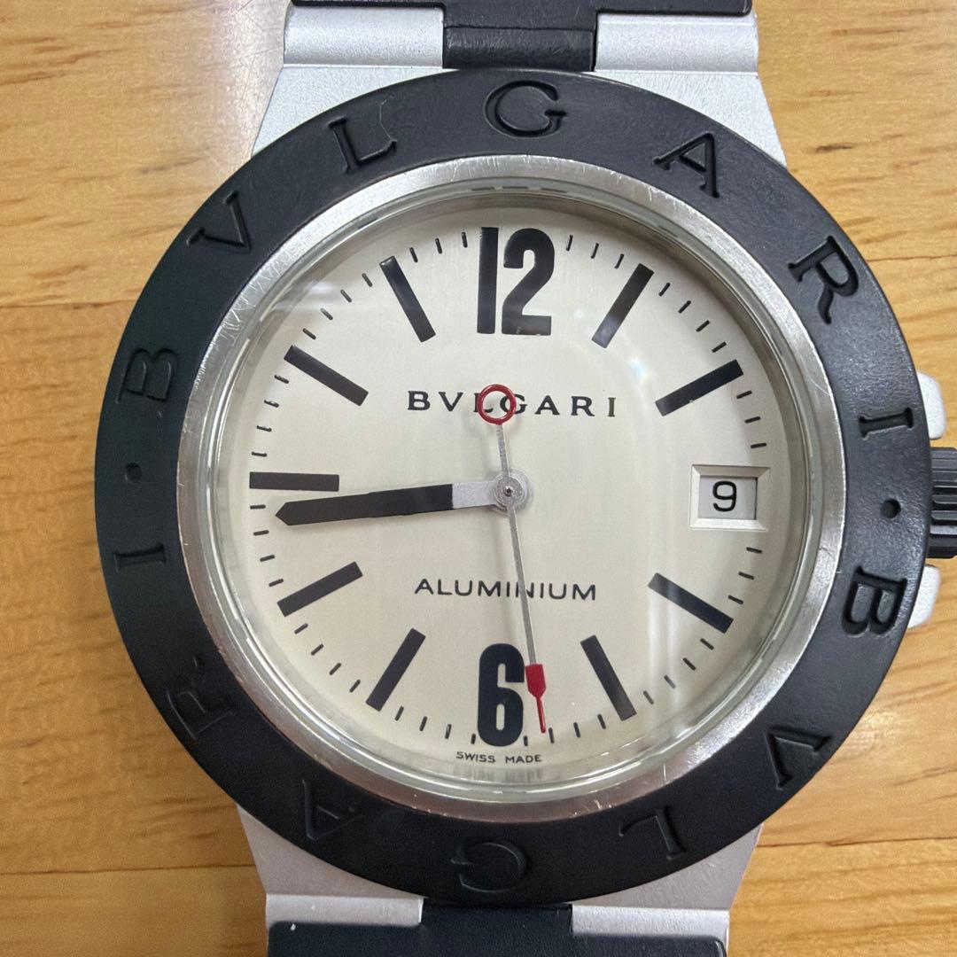 【値下げ】BVLGARI AL 38 A ブラックラバーベルト