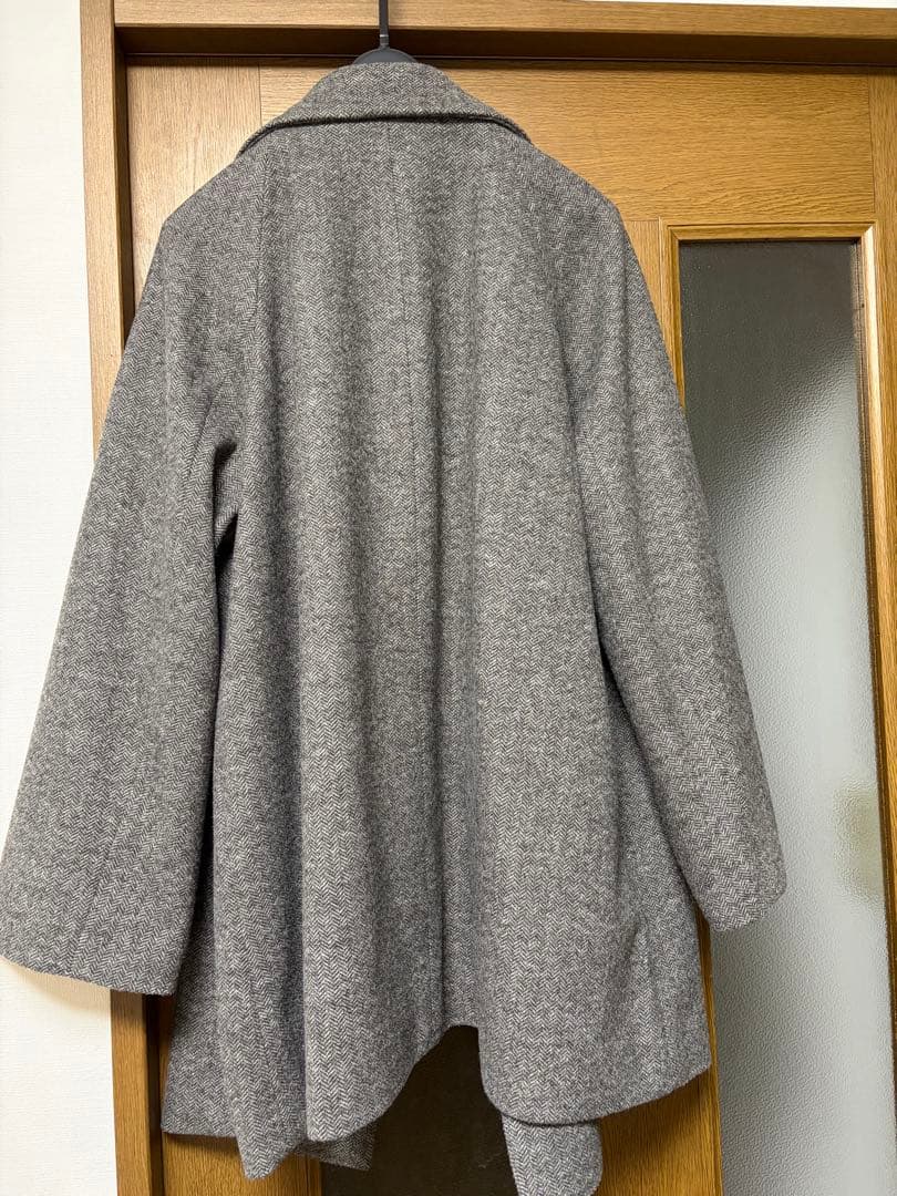 今期完売品★軽やかストレッチ襟2WAY ミドルコートL /GLOBAL WORK