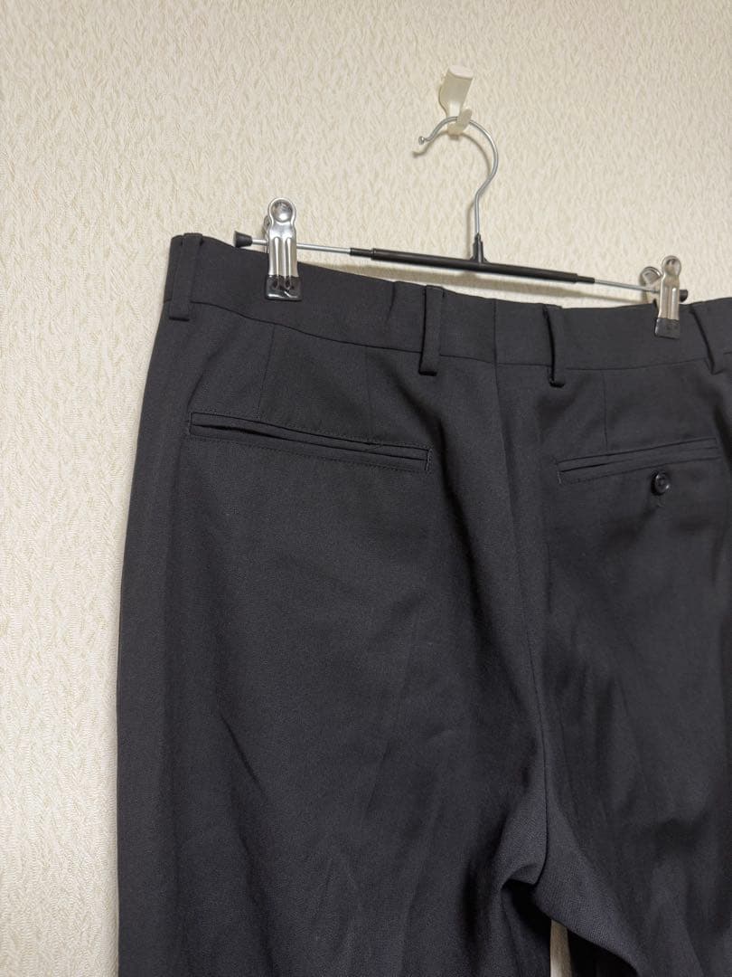 Sunflower バージンウール ストレート トラウザー　ブラック サイズ46