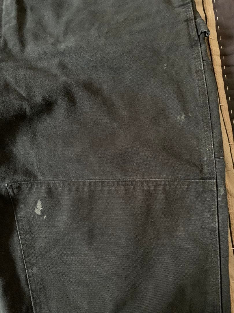 90s 00s carhartt vtg ブラック ダブルニー オーバーオール