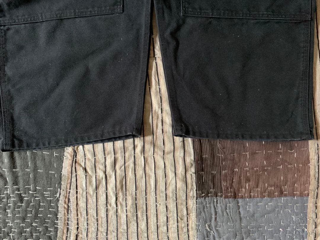 90s 00s carhartt vtg ブラック ダブルニー オーバーオール